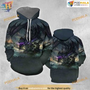 Devil Dragon All Over Printed 3D Hoodie Sweatshirt