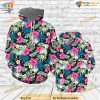 Disc Golf Hibiscus All Over Printed 3D Hoodie Sweatshirt