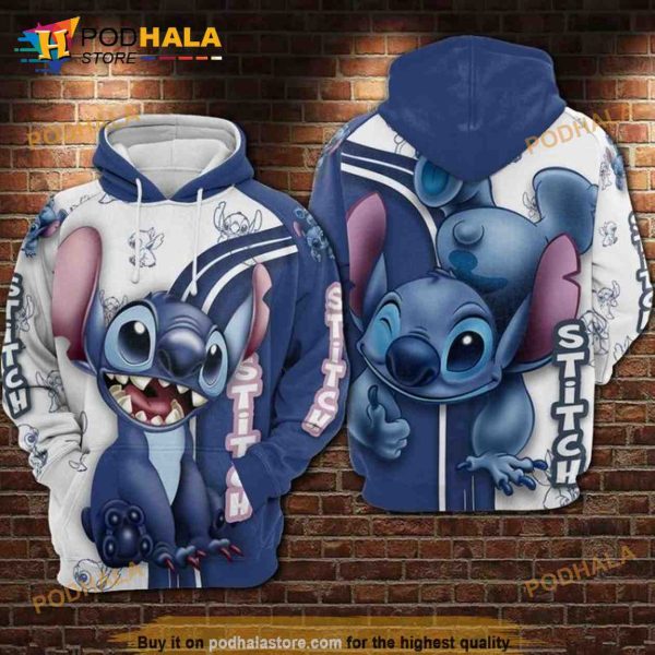 Disney Lilo And Stitch Funny 3d Hoodie