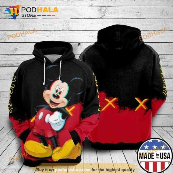 Disney Mickey Full Printing 3d Hoodie