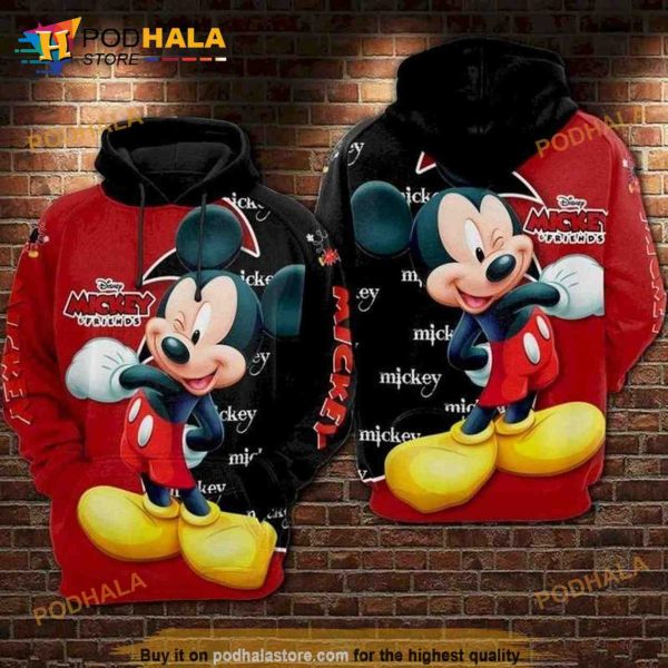 Disney Mickey Mouse Funny 3d Hoodie