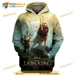 Disney The Lion King The King Roaring 3d Hoodie Sweatshirt