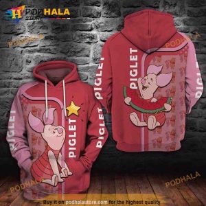 Disney The Piglet Lovers 3d Hoodie Sweatshirt