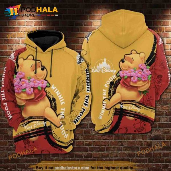 Disney Winnie The Pooh Funny 3d Hoodie Sweatshirt