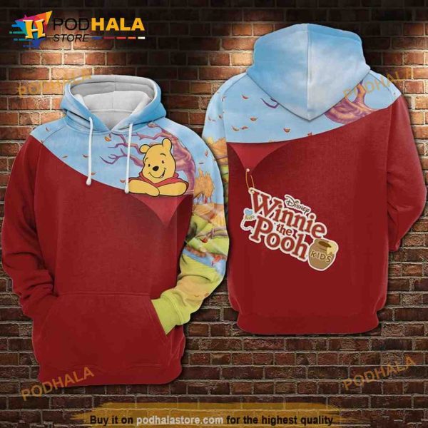 Disney Winnie The Pooh Over Print 3d Hoodie