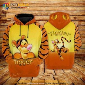 Disney Winnie The Pooh Tigger Cute 3d Hoodie