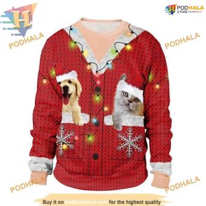 Dog & Cat Xmas 3D Hoodie