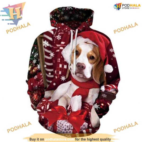 Dog Lovers’ Christmas 3D Hoodie