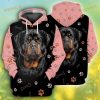 Dogs Rottweiler 3D Hoodie Sweatshirt For Women