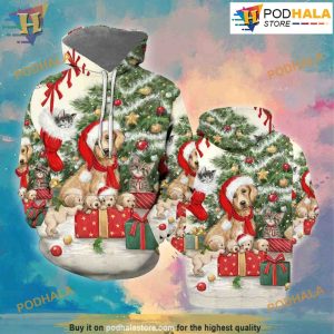 Dogs and Cat Xmas 3D Hoodie Christmas