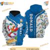 Donald Duck Blue Christmas XMAS Disney 3D Hoodie