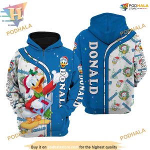 Donald Duck Christmas Adventure 3D Hoodie