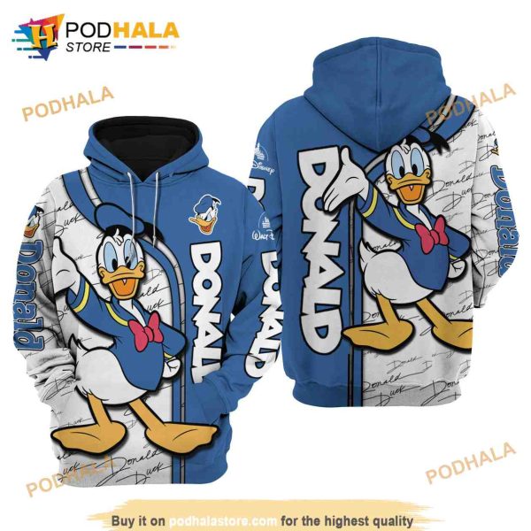 Donald Duck Disney Unisex Cartoon Graphic 3D Hoodie