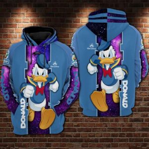 Donald Duck Movies Disney Galazxy Style All Over Print 3D Hoodie