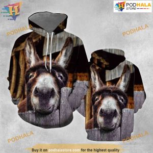 Donkey All Over Printed 3D Hoodie Sweatshirt