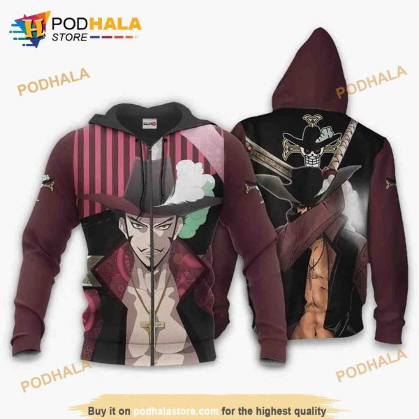 Dracule Mihawk One Piece Anime Manga 3D Hoodie Sweatshirt