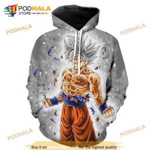 Dragon Ball Ultra Instinct Goku Anime 3D Hoodie Sweatshirt