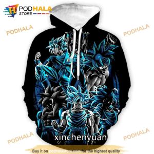 Dragon Ball Z Printed Anime 3D Hoodie Sweatshirt