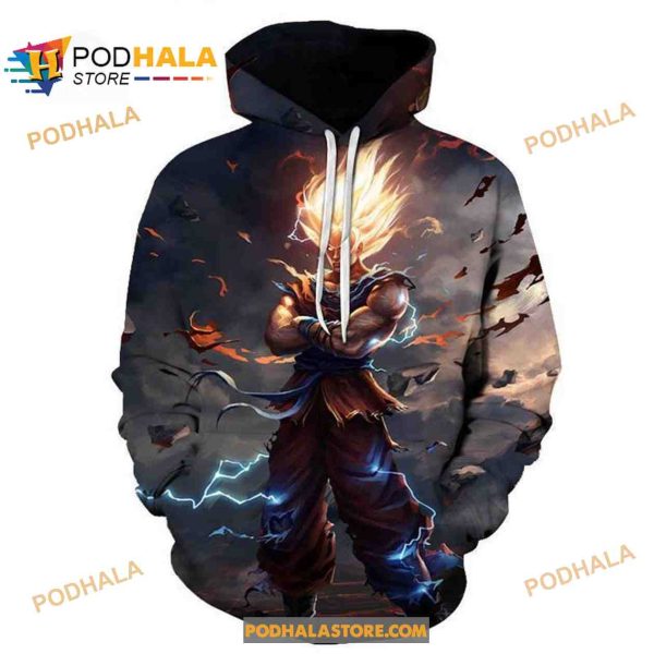 Dragon Ball Z Super Power Saiyan 3D Hoodie Sweatshirt Shirt