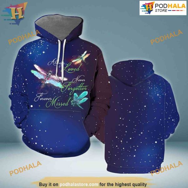 Dragonfly All Over Printed 3D Hoodie Sweatshirt