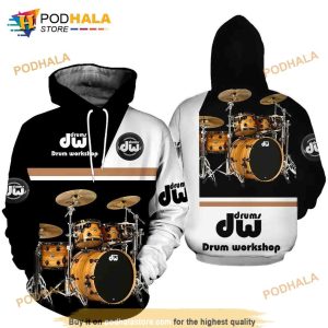 Drums 3D All Over Printed Drum DW AOP Unisex Hoodie