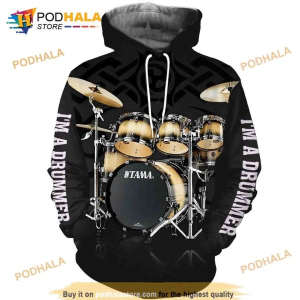 Drums Gift Aop All Over Printed Unisex 3D Hoodie Sweatshirt