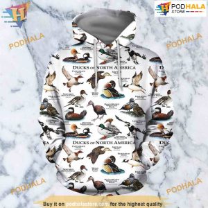 Duck in The World All Over Printed 3D Hoodie Sweatshirt