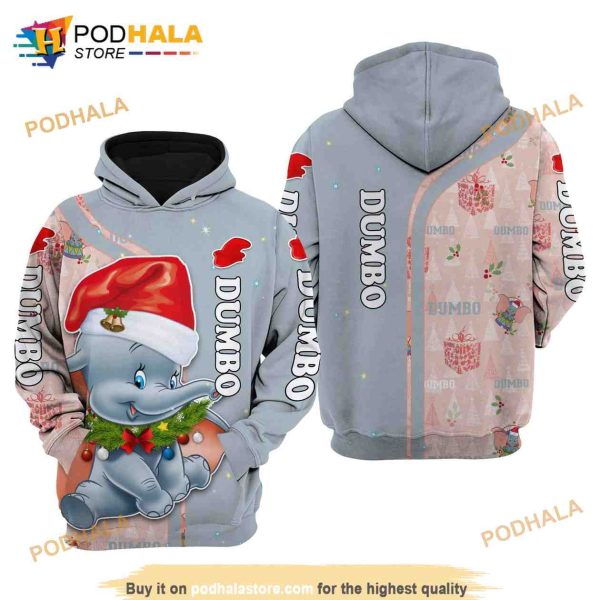 Dumbo Christmas Disney AOP Unisex 3D Hoodie