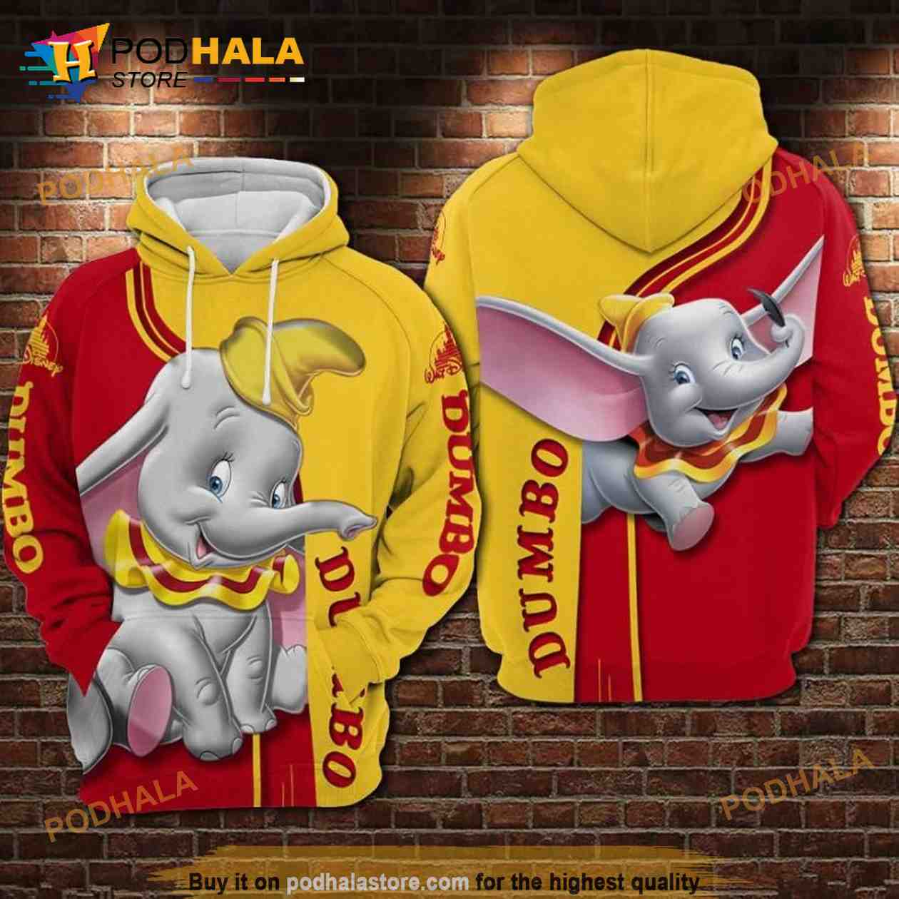Dumbo Movies Disney All Over Print 3D Hoodie Sweatshirt Dumbo Movies Disney All Over Print 3D Hoodie Sweatshirt