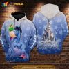 Eeyore And Worm Apple Winnie The Pooh Disney Castle All Over Print 3D Hoodie