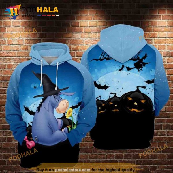 Eeyore Disney Halloween All Over Print 3D Hoodie Sweatshirt