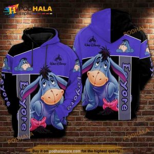Eeyore Disney Winnie The Pooh Disney All Over Print 3D Hoodie