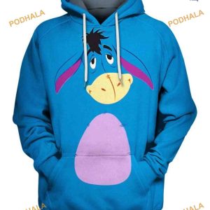 Eeyore Donkey 3D Hoodie