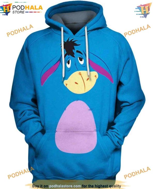 Eeyore Donkey 3D Hoodie