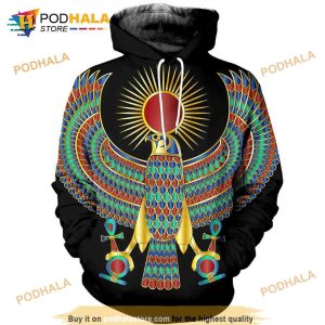 Egyptian Sun God Horus Aop Unisex 3D Hoodie Sweatshirt