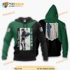 Eren Yeager Attack On Titan Anime Manga 3D Hoodie