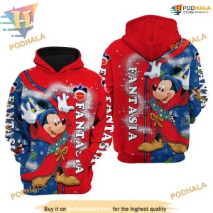 Fantasia Mickey Xmas Unisex Hoodie