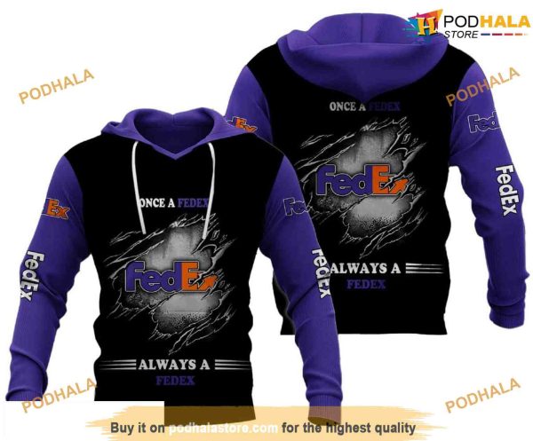 Fedex Hoodie Scratch Pattern 3D Hoodie For Men And Women