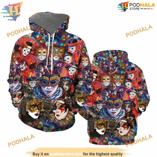 Festival Life Is Colorful Carnival All Over Printed 3D Hoodie Sweatshirt