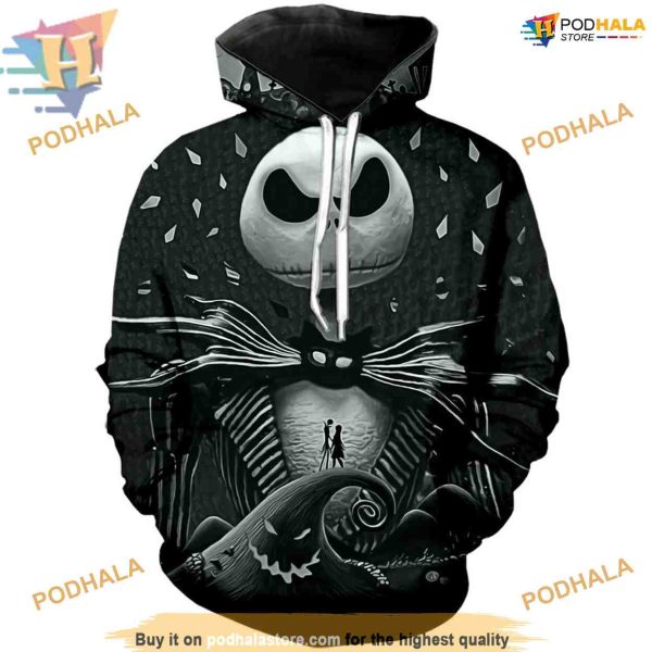 Festive Jack Sally Unisex 3D Hoodie