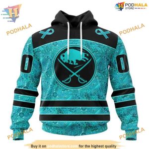 Fight Ovarian Cancer Special NHL Personalized Buffalo Sabres Hoodie 3D