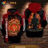 Fire Fighter Department Men Of Fire Over Print 3D Hoodie Sweatshirt