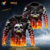 Fire Head Gold Teeths Skull 3D Hoodie Sweatshirt