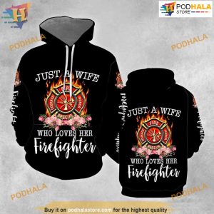 Firefighter Wife All Over Printed 3D Hoodie Sweatshirt