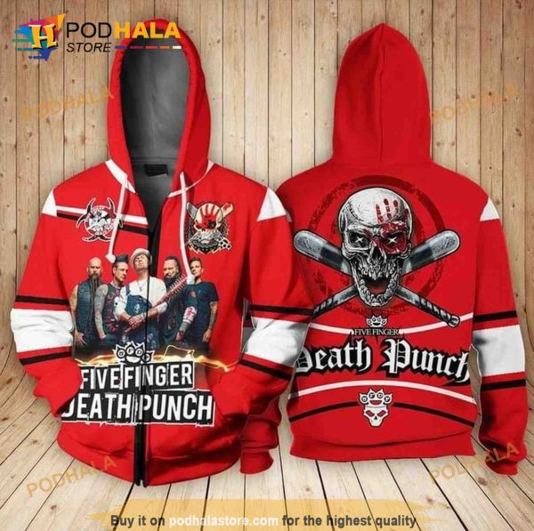 Five Finger Death Punch Music Band 3D Hoodie Sweatshirt