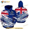 Flag New Zealand Lest We Forget All Over Printed 3D Hoodie