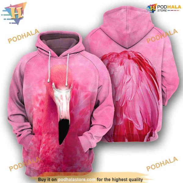 Flamingo Animal Costume Full All Over Printed 3D Hoodie Sweatshirt