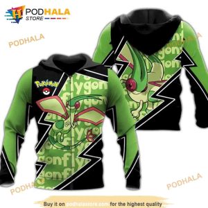 Flygon Costume Pokemon Fan Gift Idea 3D Shirt Anime 3D Hoodie