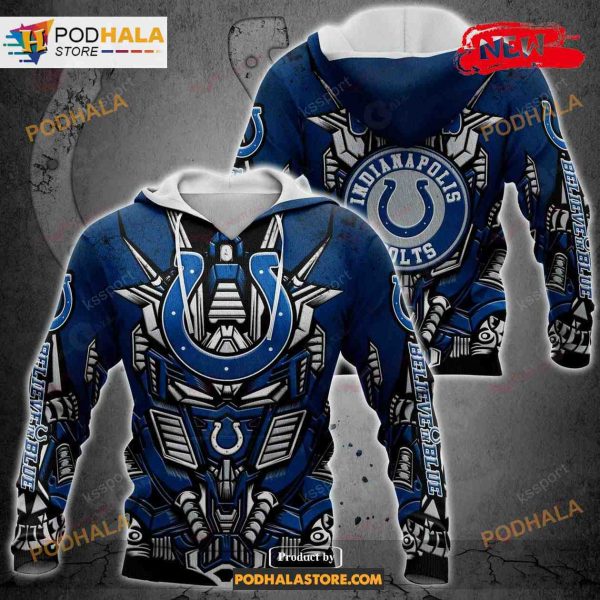 Football Indianapolis Colts New Transformer 2023 NFL Hoodie 3D