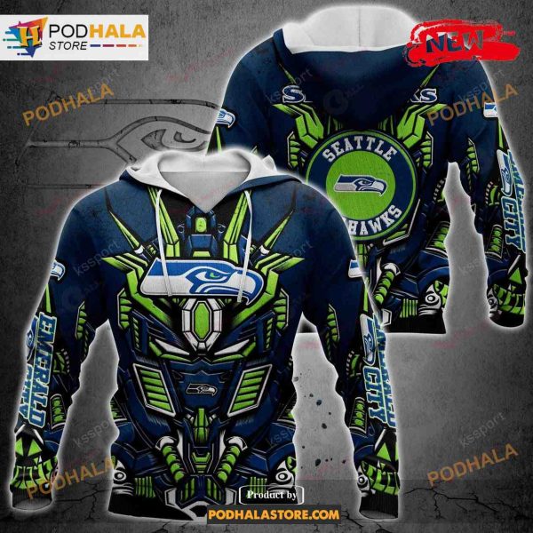 Football Seattle Seahawks New Transformer 2023 NFL Hoodie 3D